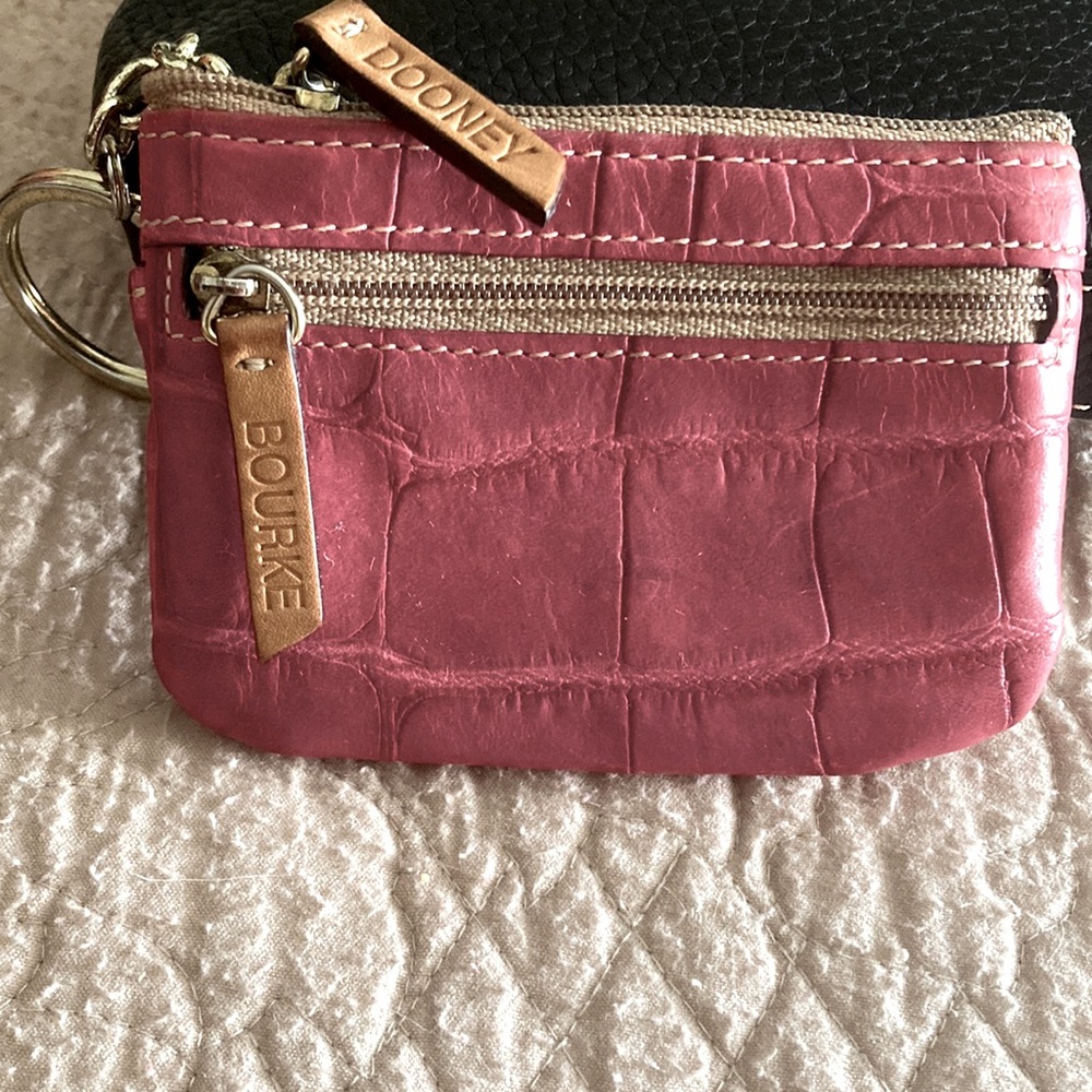 Dooney and Bourke change purse/keychain